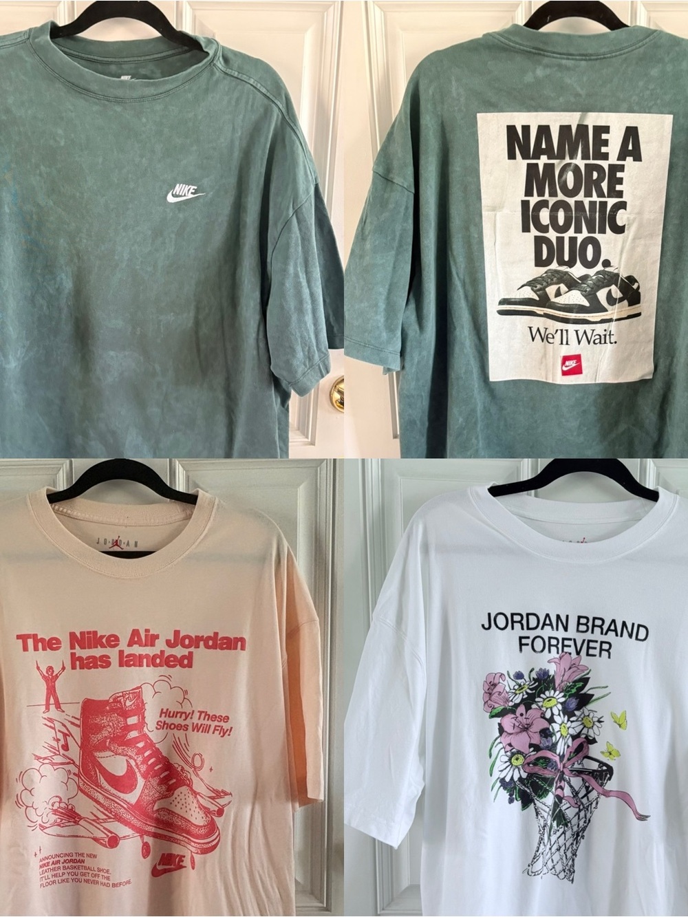 Nike & Jordan Oversized Graphic T-Shirt Bundle – 3 Tees